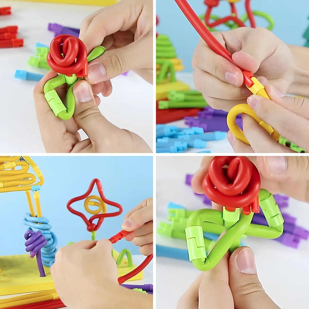 WOOPIE Twist Art Klocki Rurki Konstrukcyjne