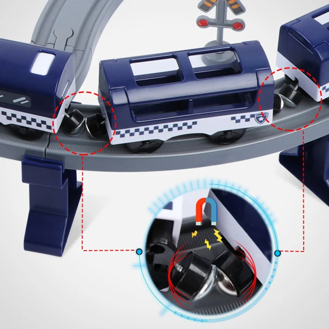 WOOPIE Kolejka Elektryczna Tor Samochodowy Komisariat Policji Helikopter