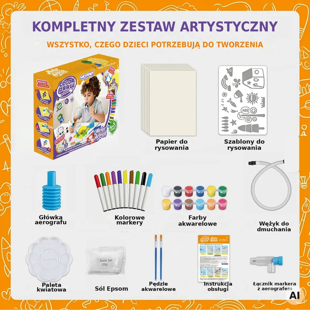 WOOPIE Kreatywny Zestaw Do Malowania i Tworzenia