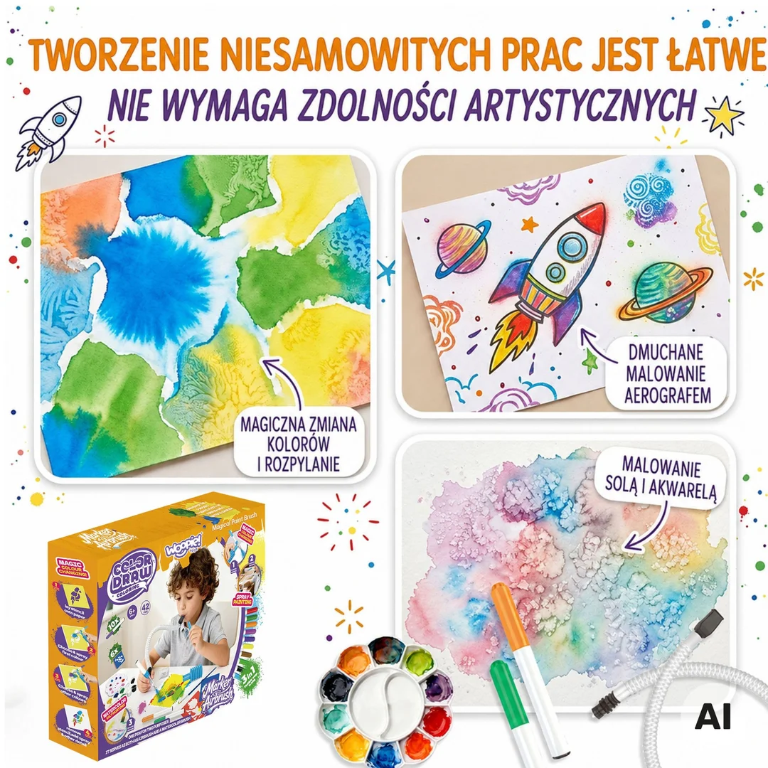 WOOPIE Kreatywny Zestaw Do Malowania i Tworzenia
