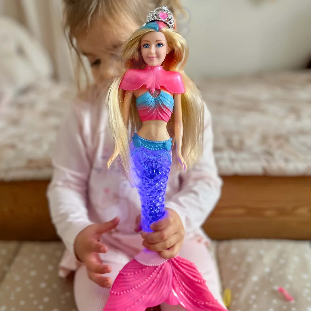 WOOPIE Lalka Syrenka Gina Magiczna Tęczowa z Akcesoriami