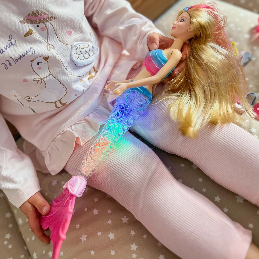 WOOPIE Lalka Syrenka Gina Magiczna Tęczowa z Akcesoriami
