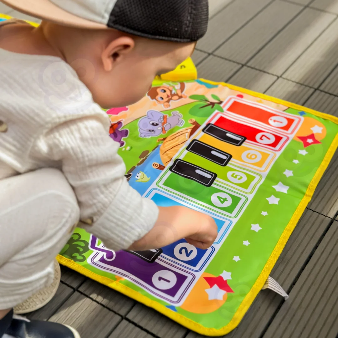 WOOPIE Mata Muzyczna Zwierzątka Interaktywne Pianino I