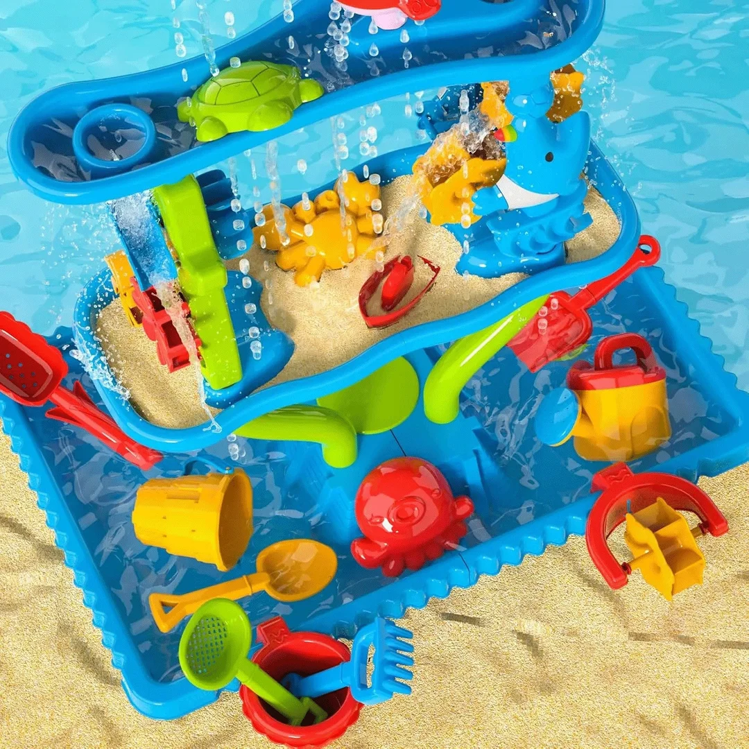 WOOPIE Ogromny Aquapark Stolik Piaskownica Wodospad Tor Modułowy