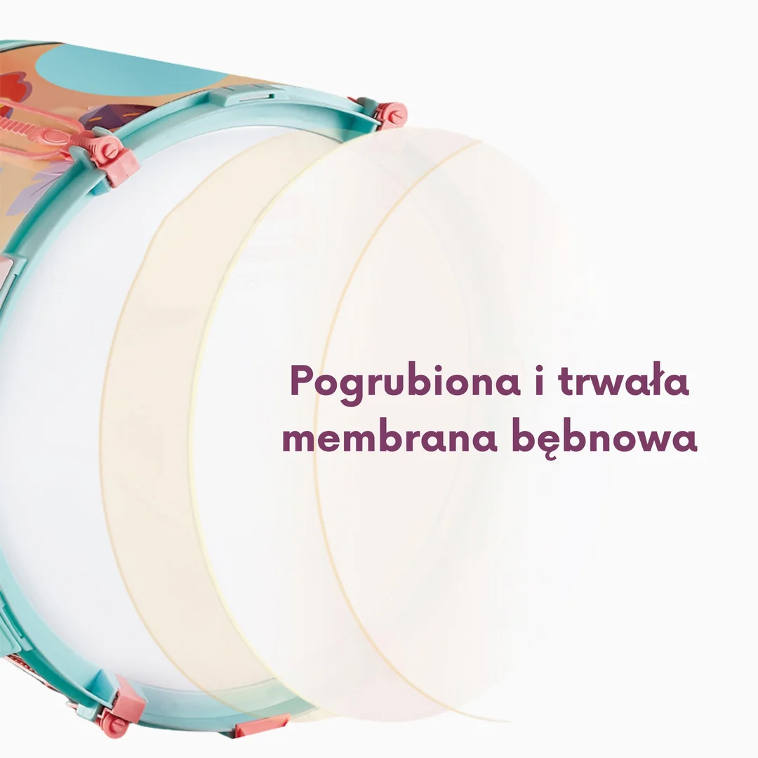 WOOPIE Perkusja Edukacyjna dla Talerz Taboret z Motywem Zwierzątek
