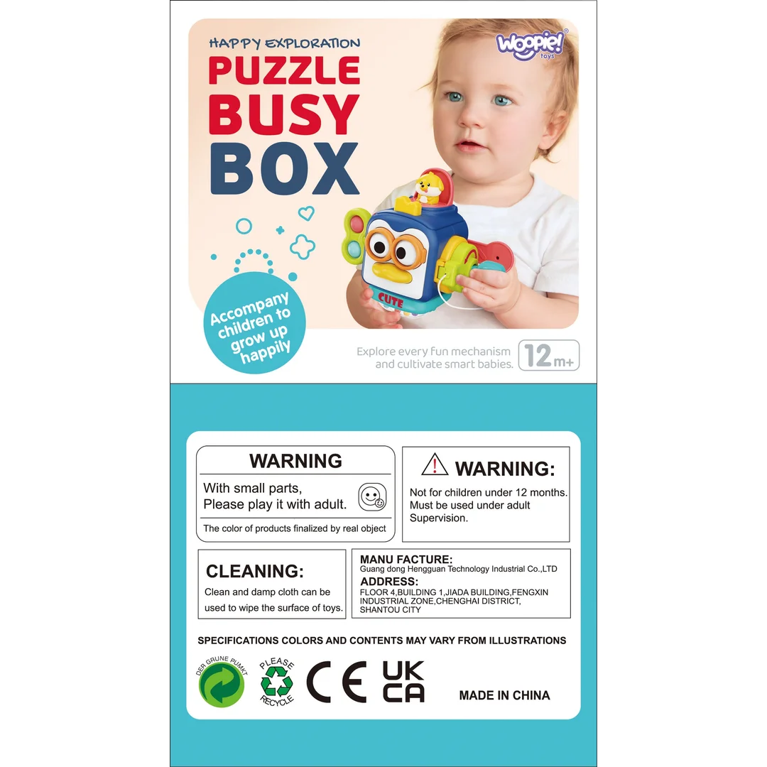 WOOPIE Pingwinek Montessori Kostka Sensoryczna