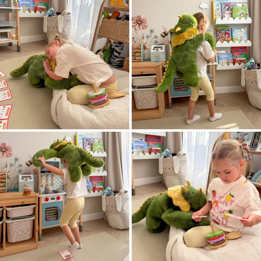 WOOPIE Pluszak Obciążeniowy Dinozaur Antystresowy Sensoryczny Ciężkomiś Przytulanka