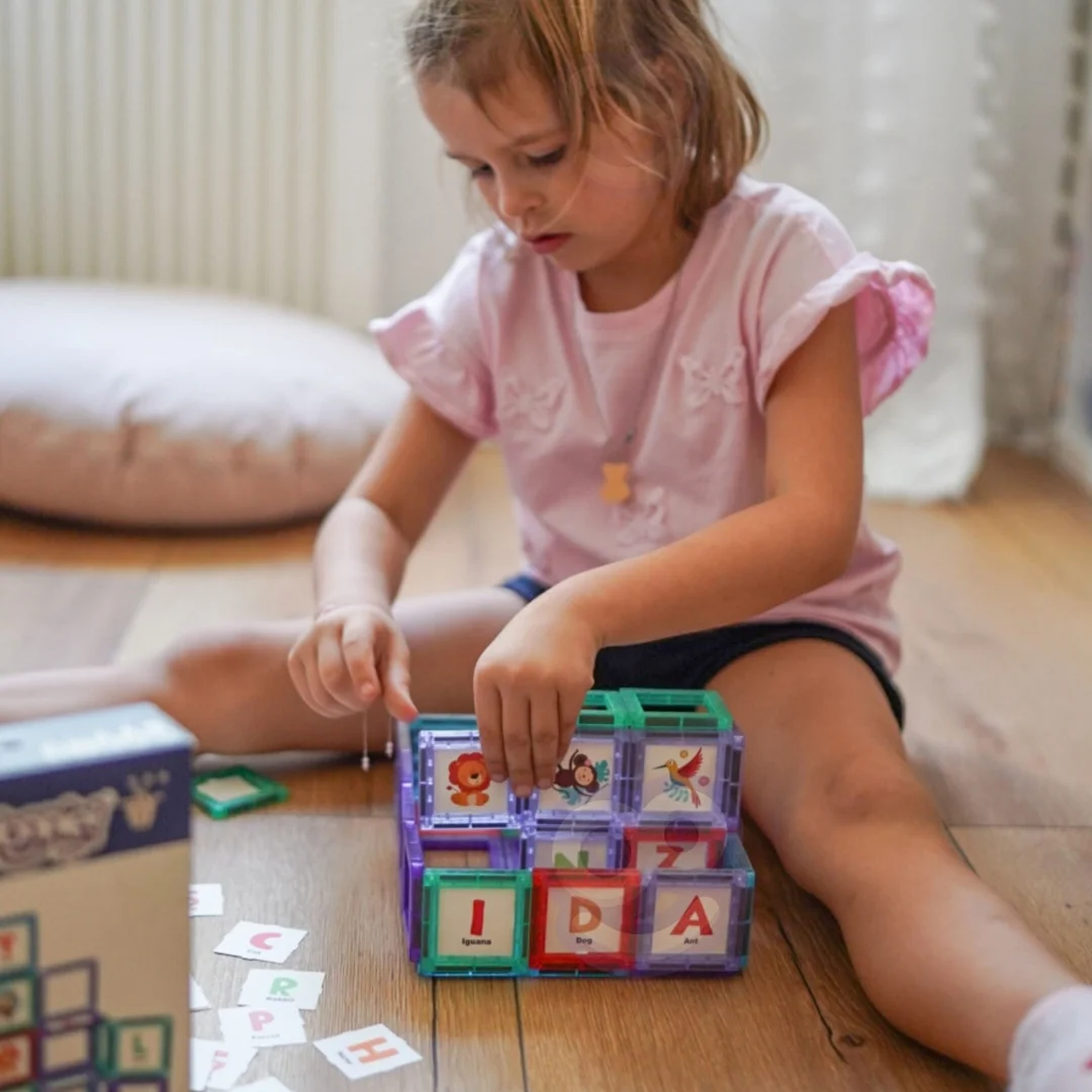 WOOPIE Przestrzenne Klocki Magnetyczne Nauka Elementów