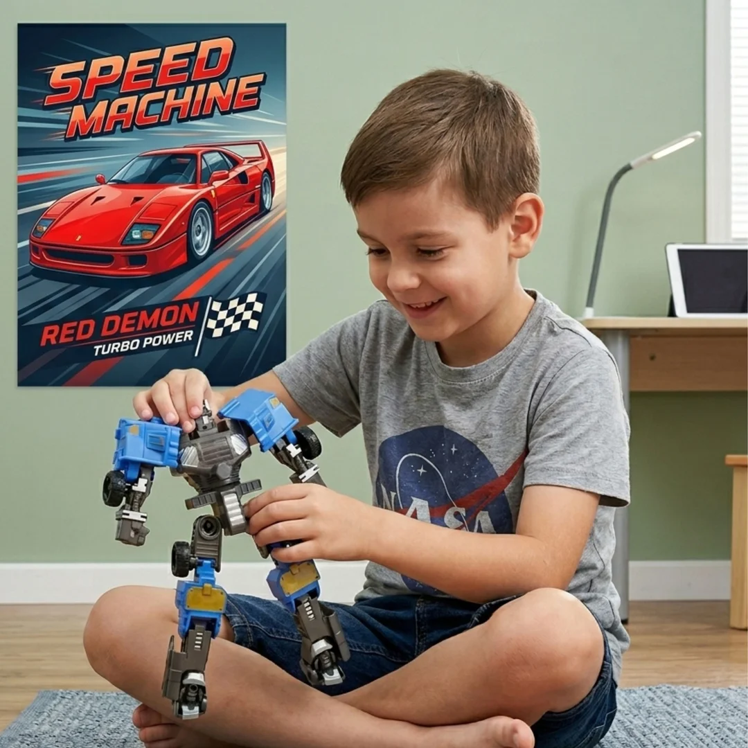 Woopie Robot Transformujący Pojazd Bojowy Auto Autobot Zabawka Prezent