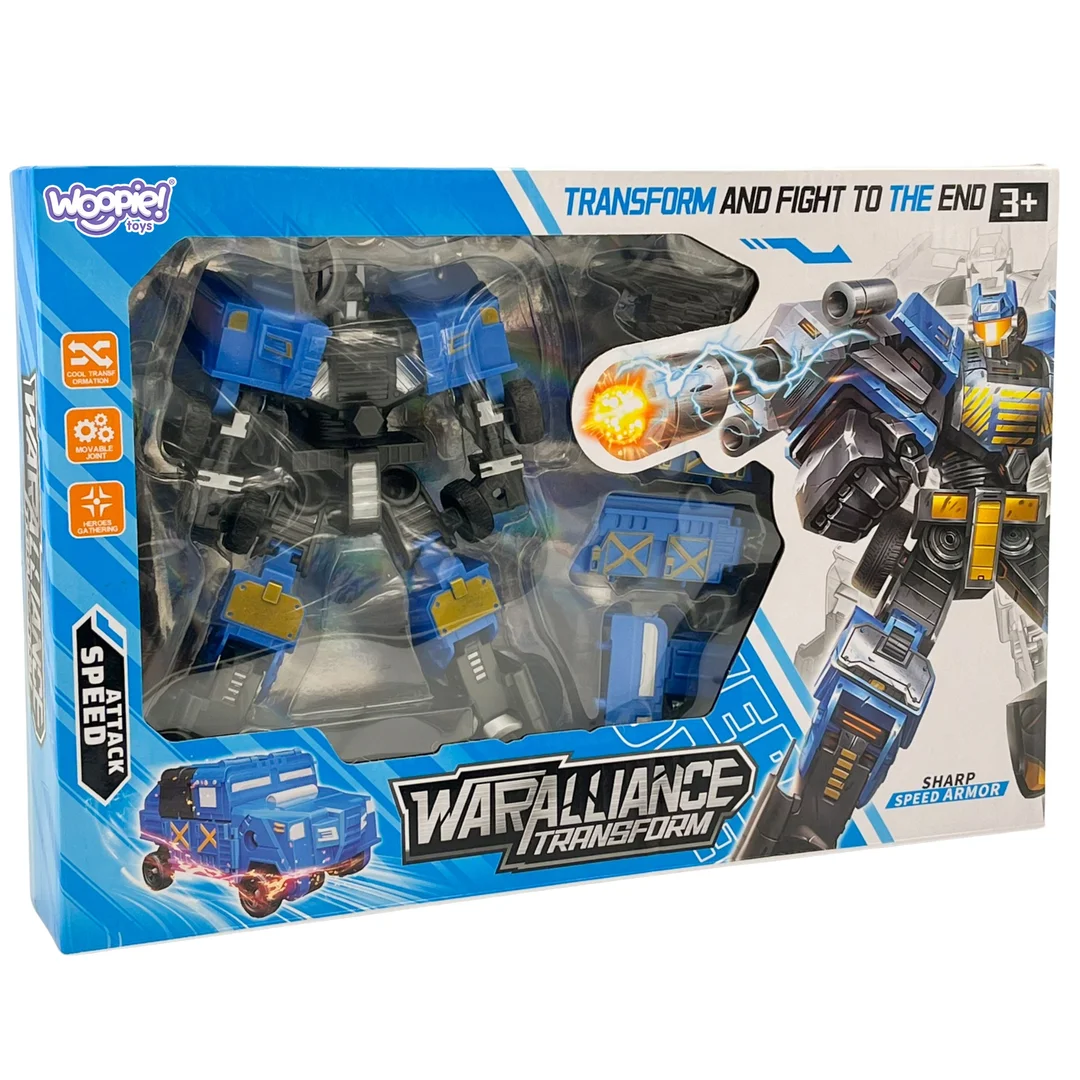 Woopie Robot Transformujący Pojazd Bojowy Auto Autobot Zabawka Prezent