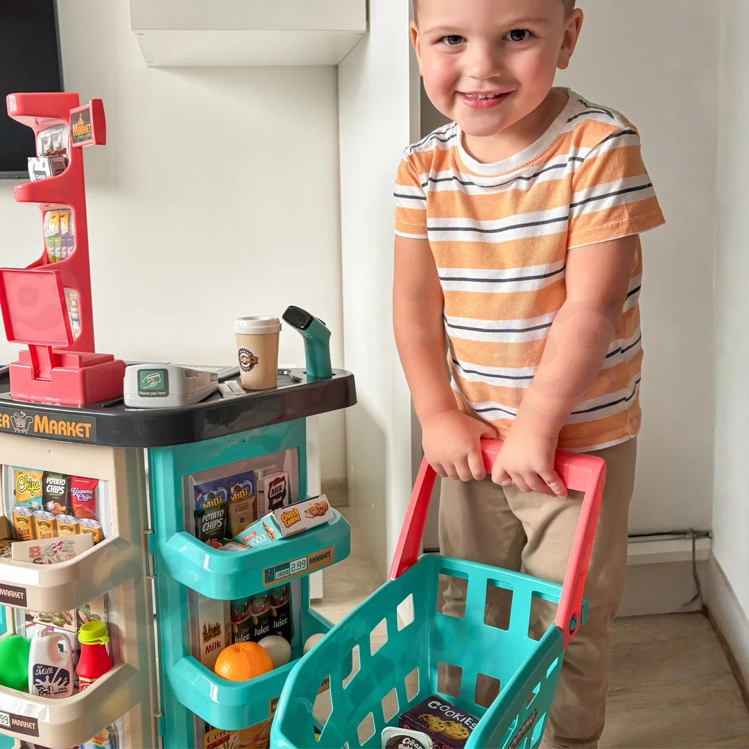 WOOPIE Sklep Supermarket i Wózek Koszyk Sklepowy Kasa Waga