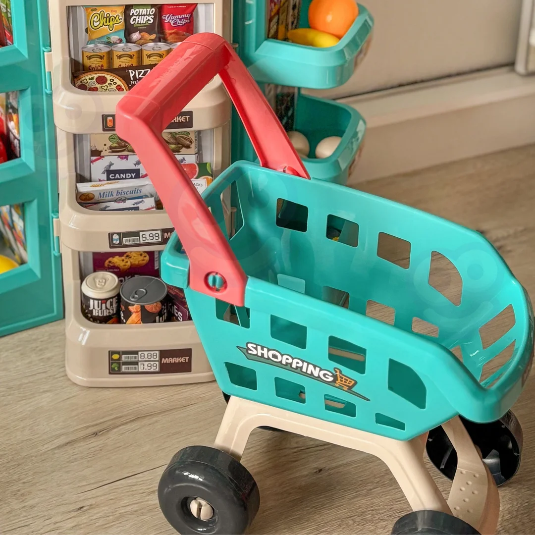 WOOPIE Sklep Supermarket i Wózek Koszyk Sklepowy Kasa Waga