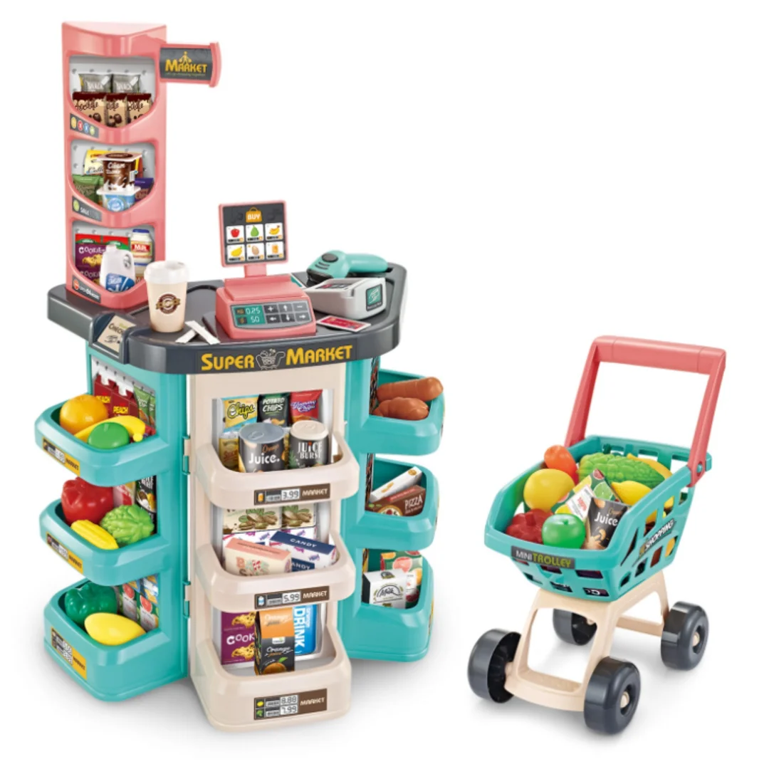 WOOPIE Sklep Supermarket i Wózek Koszyk Sklepowy Kasa Waga