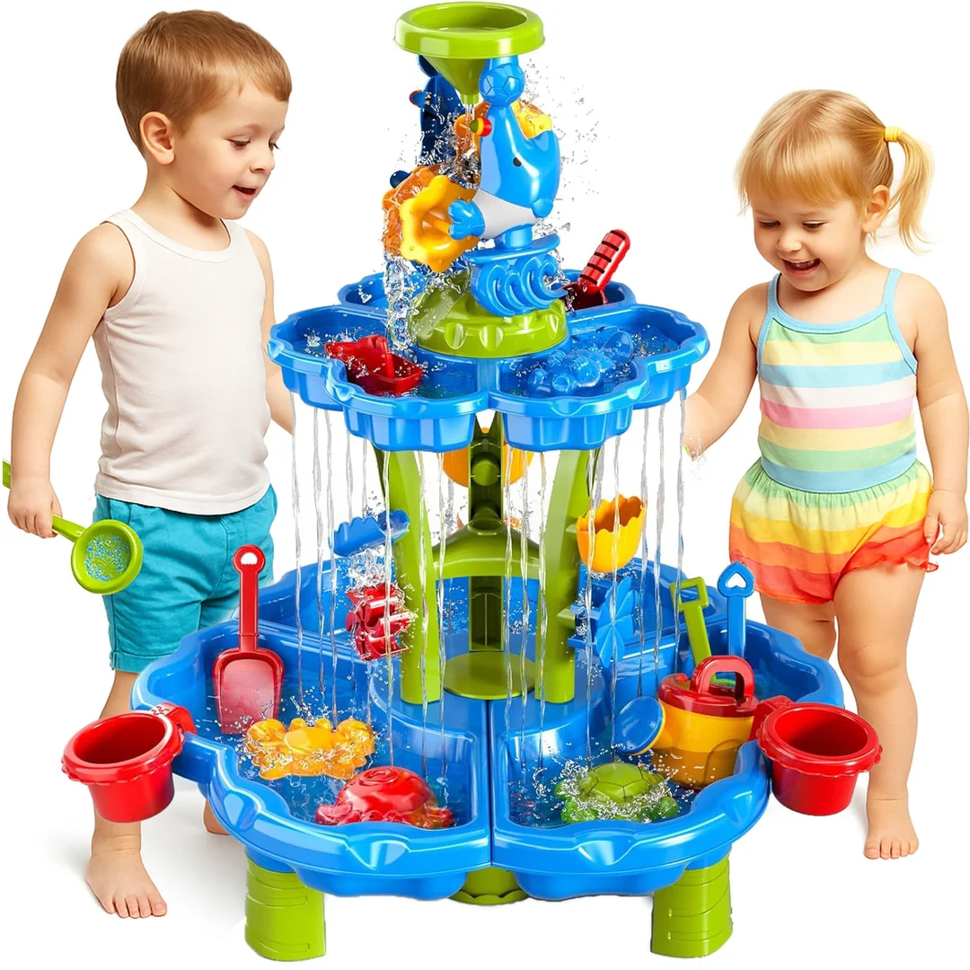 WOOPIE Stolik Piaskownica Fontanna XXL Aquapark z Delfinem