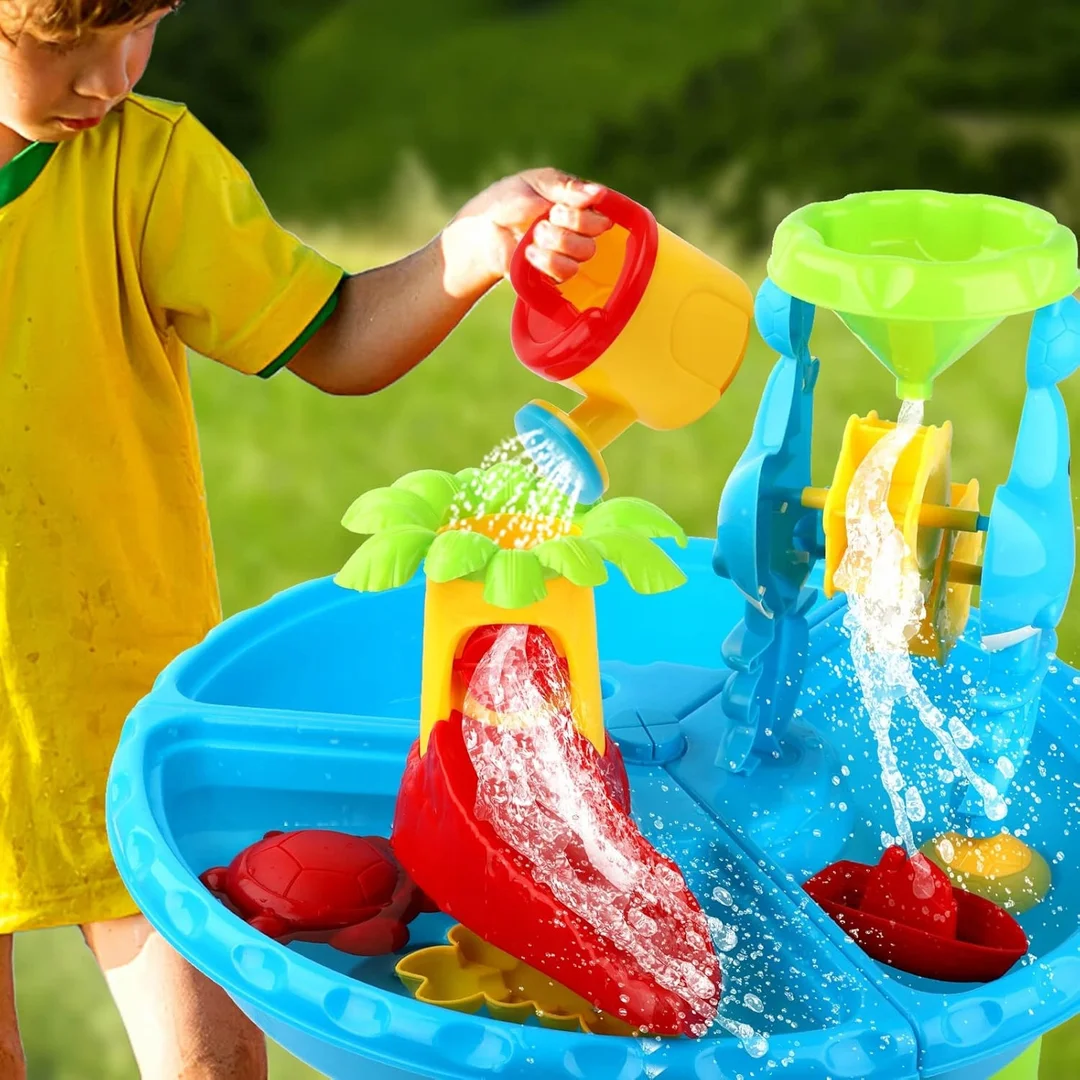 WOOPIE Stolik Piaskownica z Krzesełkiem Aquapark z Delfinem