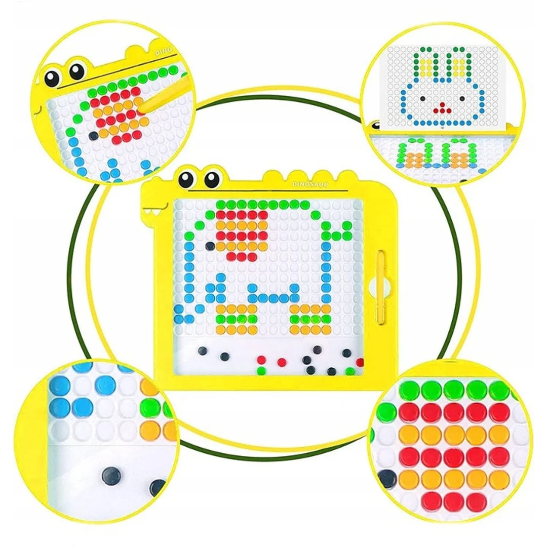 WOOPIE Tablica Magnetyczna dla Dzieci Montessori MagPad Dinozaur