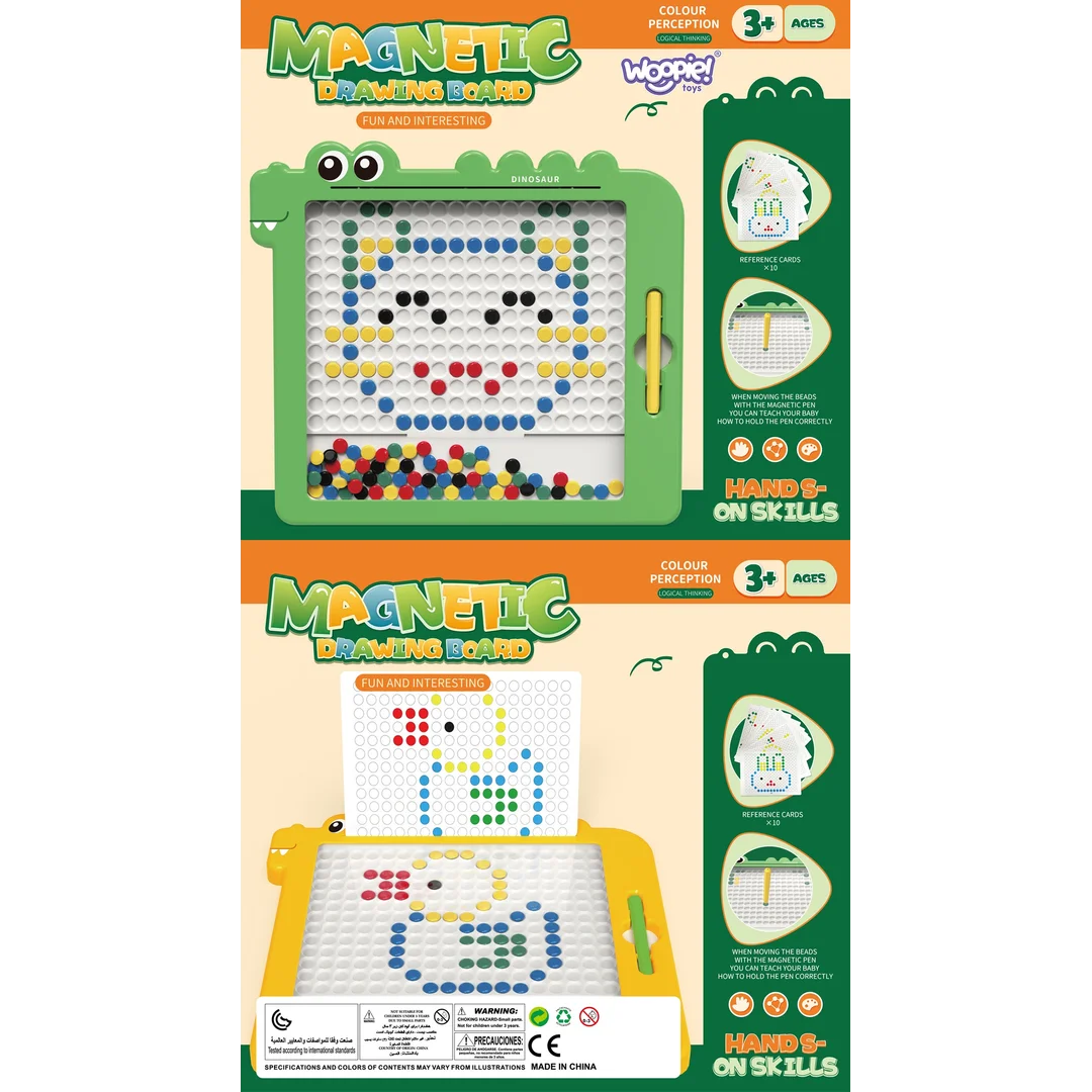 WOOPIE Tablica Magnetyczna dla Dzieci Montessori MagPad Dinozaur