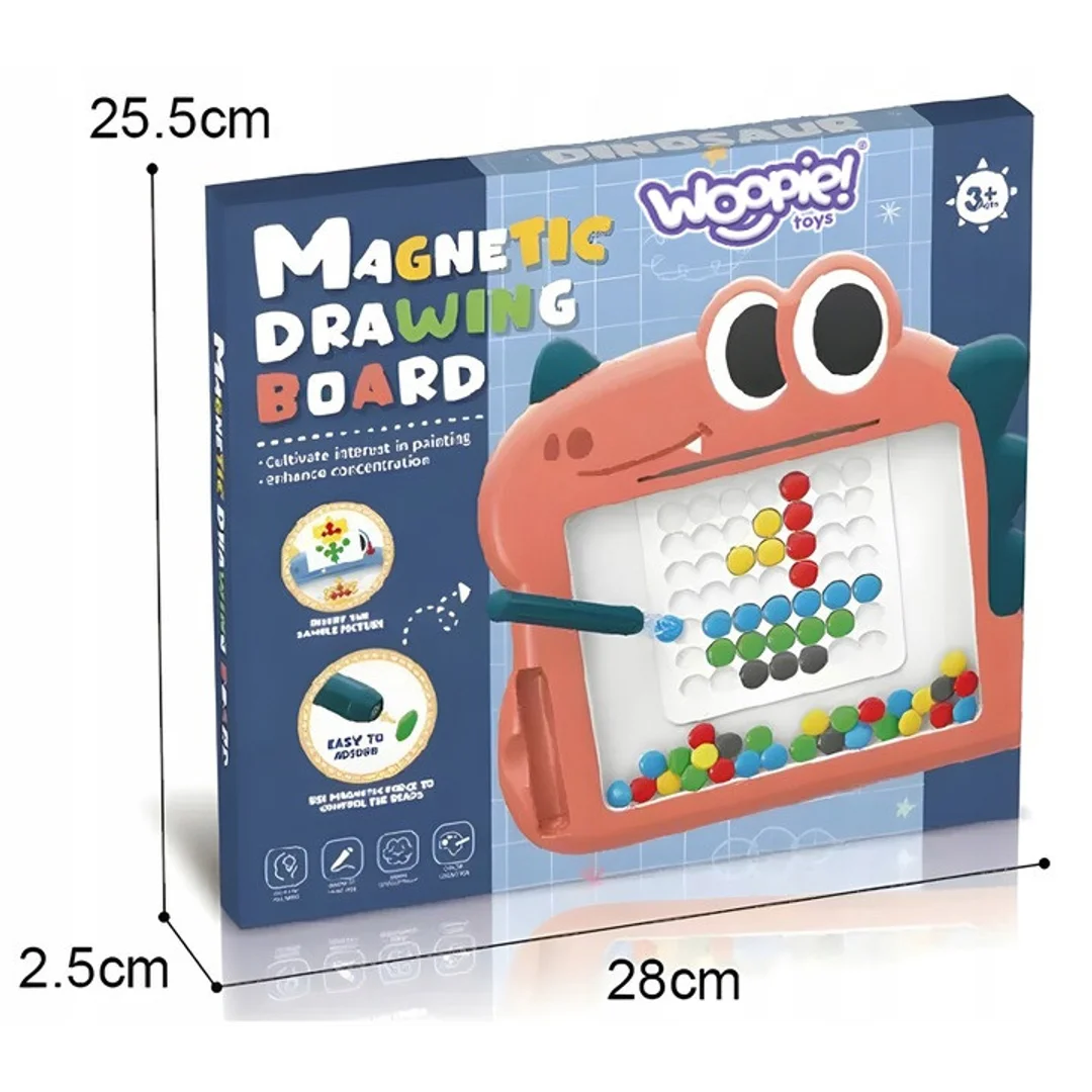 WOOPIE Tablica Magnetyczna dla Dzieci Montessori MagPad Dinozaur