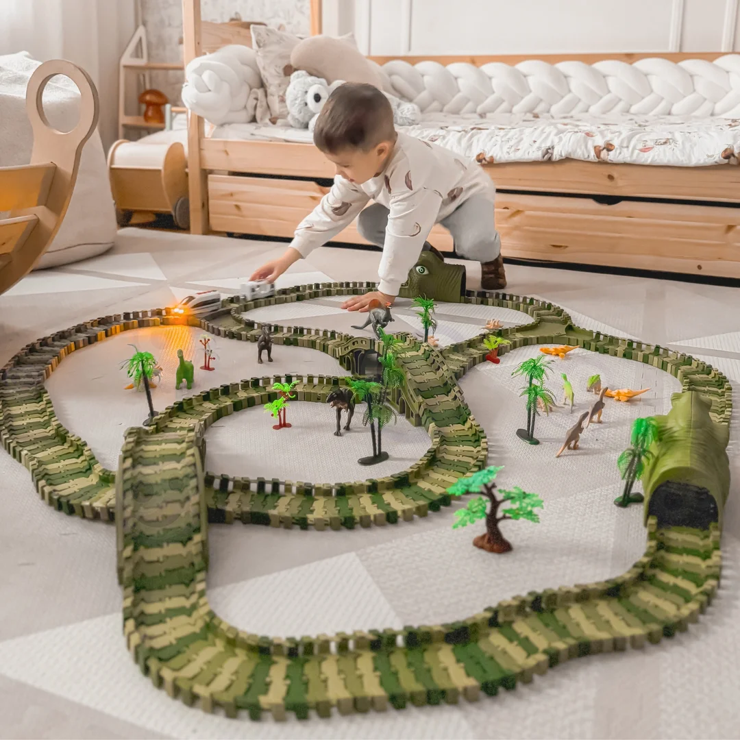 WOOPIE Tor Samochodowy XXL Dinozaury