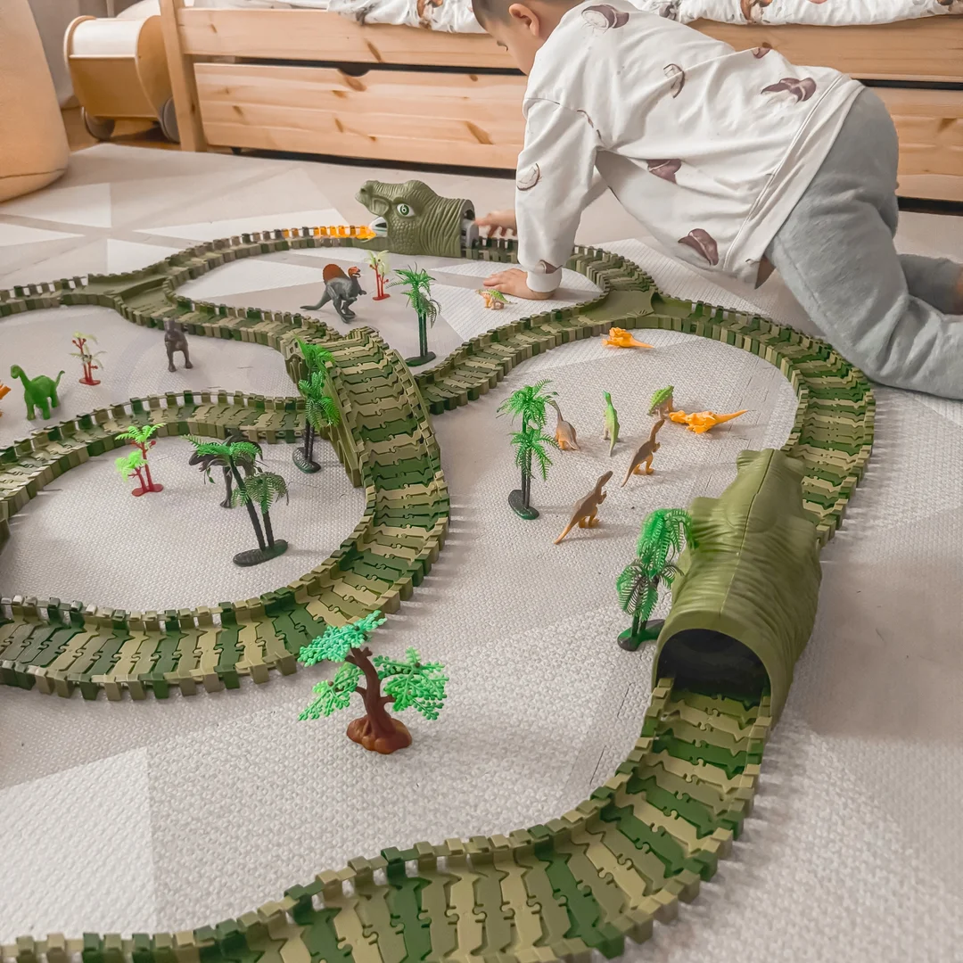 WOOPIE Tor Samochodowy XXL Dinozaury