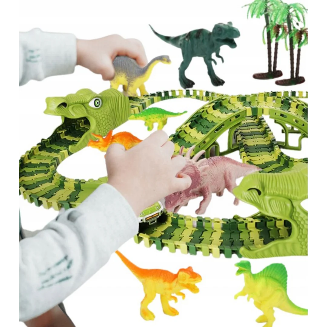 WOOPIE Tor Samochodowy XXL Dinozaury