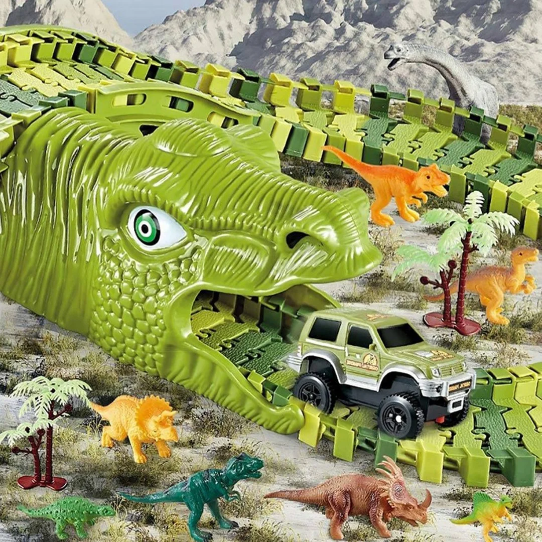 WOOPIE Tor Samochodowy XXL Dinozaury