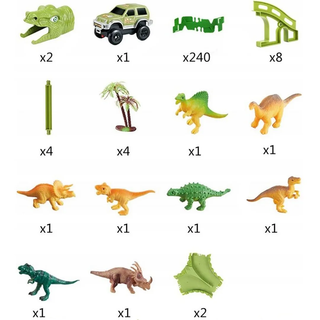 WOOPIE Tor Samochodowy XXL Dinozaury