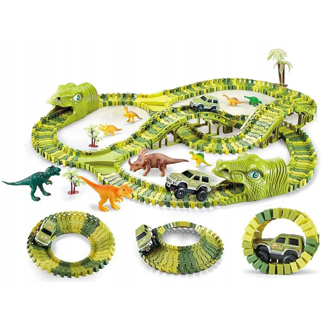 WOOPIE Tor Samochodowy XXL Dinozaury