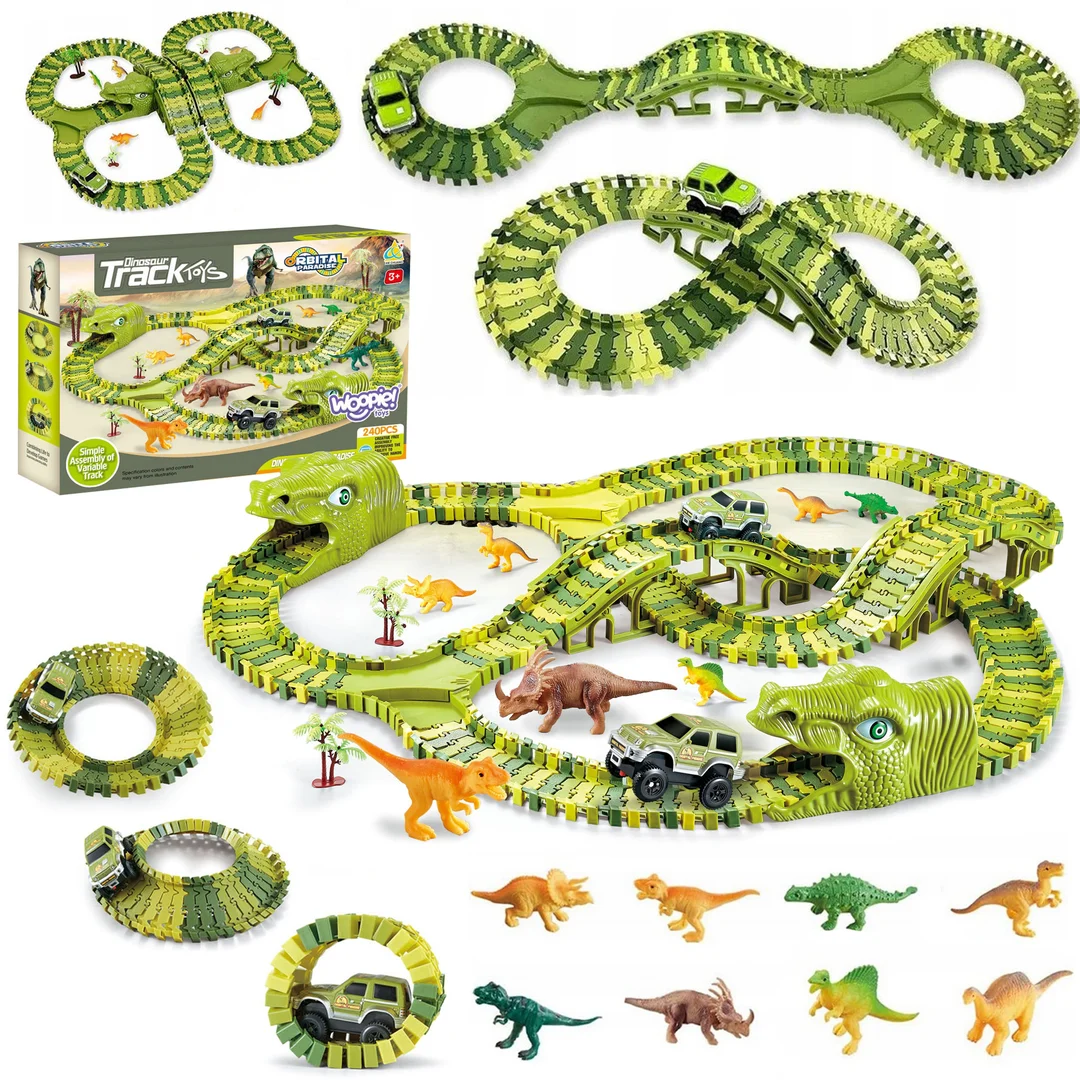 WOOPIE Tor Samochodowy XXL Dinozaury
