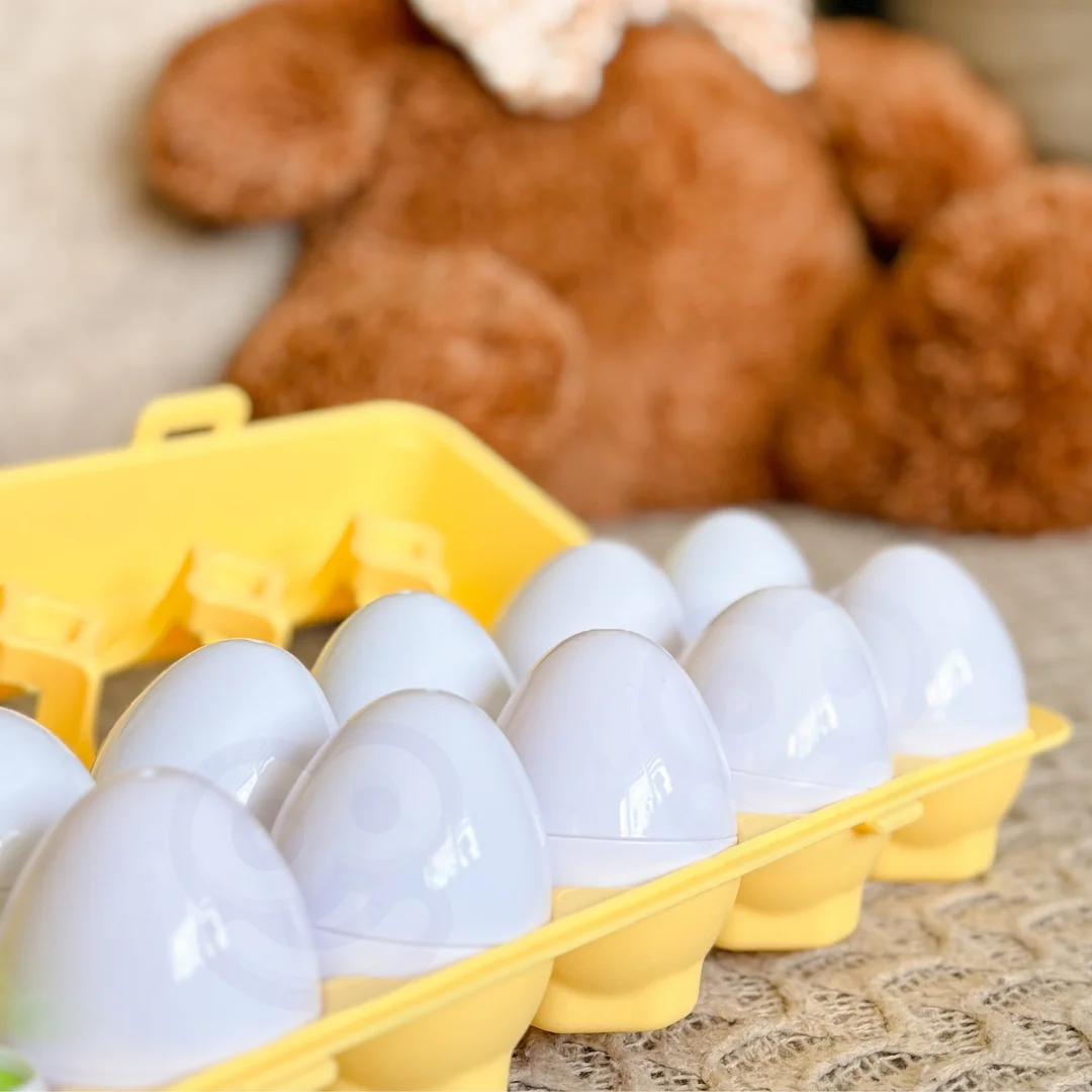 WOOPIE Układanka Jajka Montessori Dopasuj Kształty i Kolory