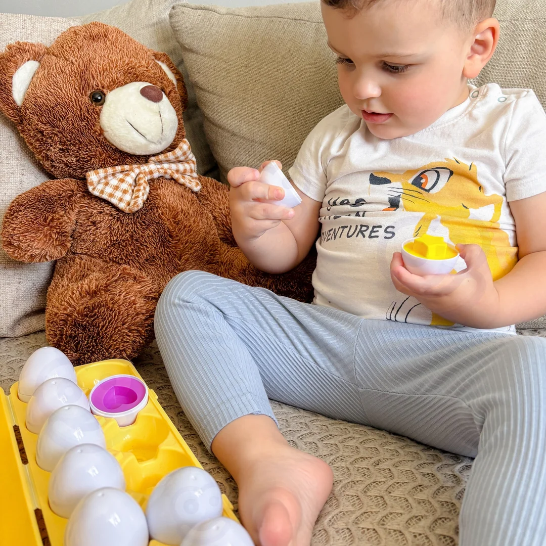 WOOPIE Układanka Jajka Montessori Dopasuj Kształty i Kolory