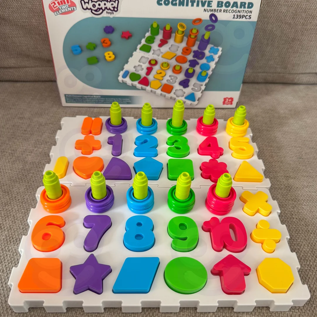 WOOPIE Układanka Montessori Sorter Trening Mózgu Literki