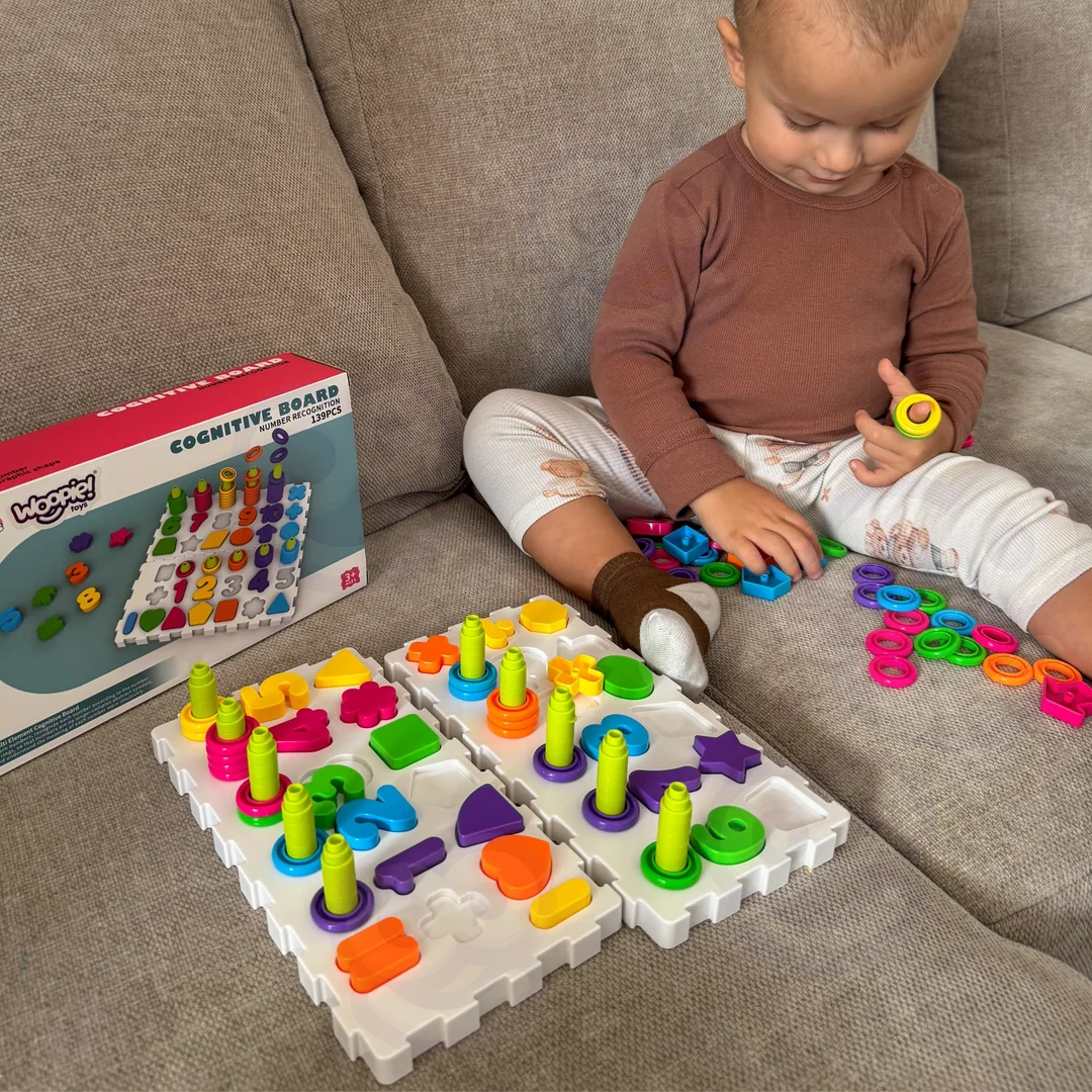 WOOPIE Układanka Montessori Sorter Trening Mózgu Literki