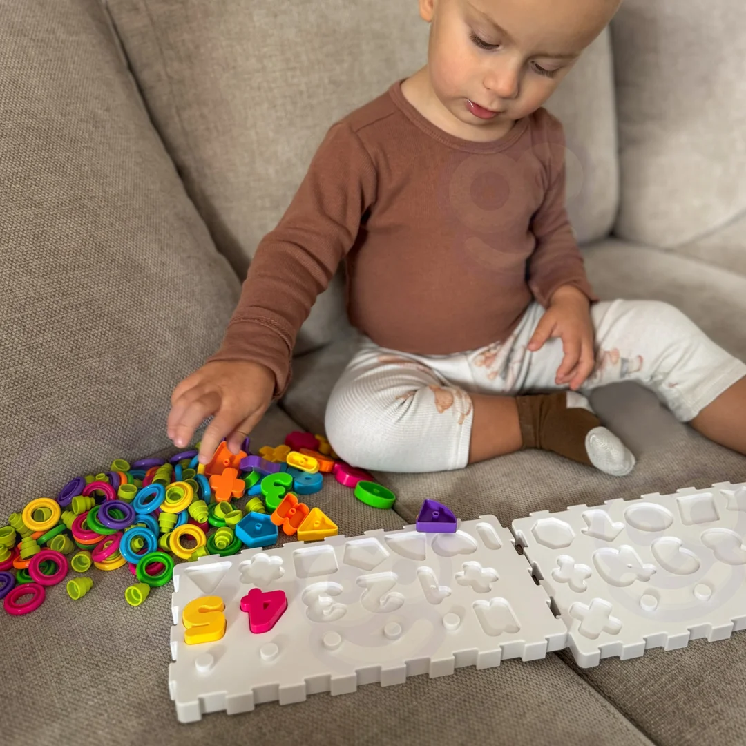 WOOPIE Układanka Montessori Sorter Trening Mózgu Literki