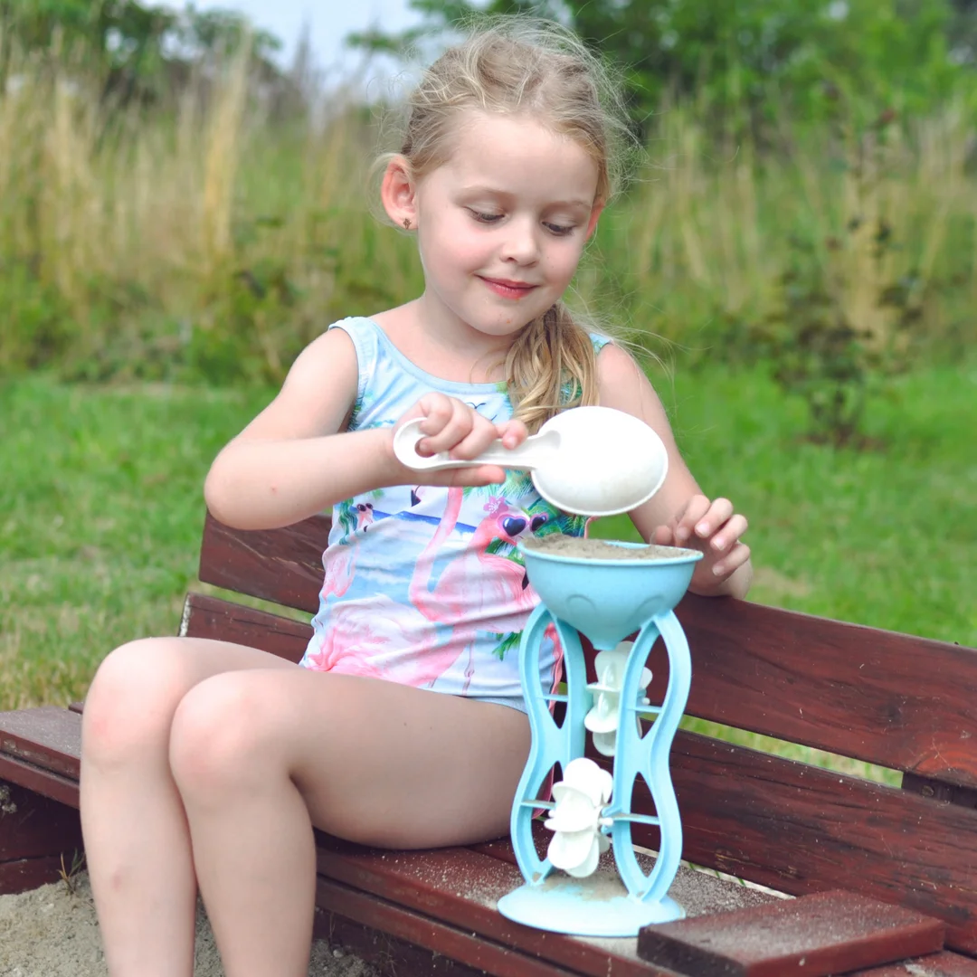 WOOPIE Zestaw do Piasku z Kołowrotkiem i Konewką BIODEGRADOWALNY ORGANICZNY MATERIAŁ