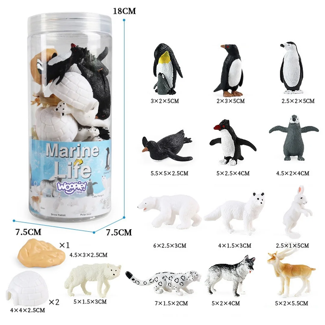 WOOPIE Zestaw Figurki Zwierzęta Arktyczne