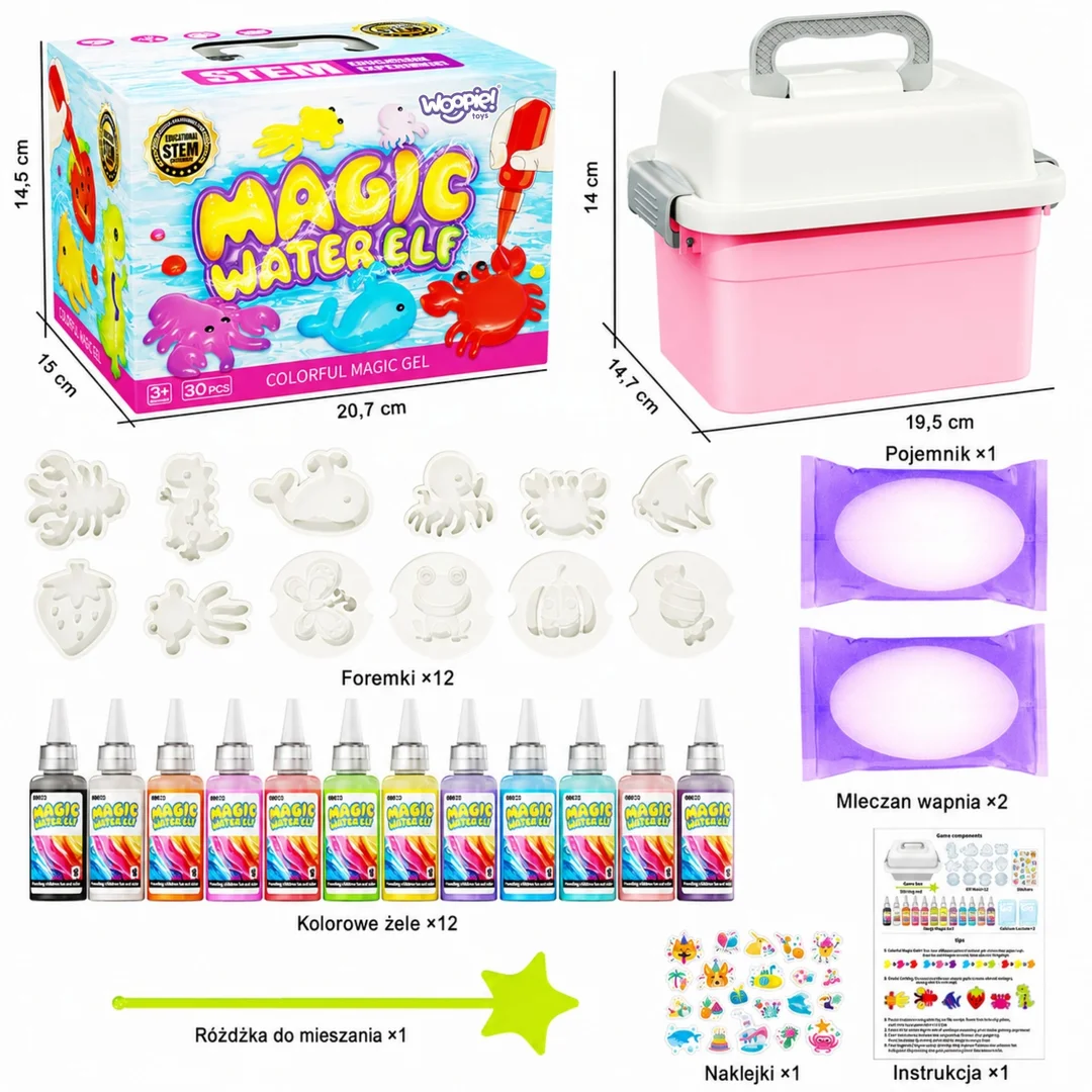 WOOPIE Zestaw Kreatywny Magiczny Wodny Świat Do Tworzenia Żelowych