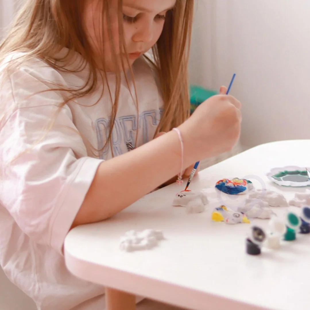 WOOPIE Zestaw Kreatywny z Farbami DIY Zrób Odlewy Gipsowe Figurki i Pomaluj Zestaw Jednorożce
