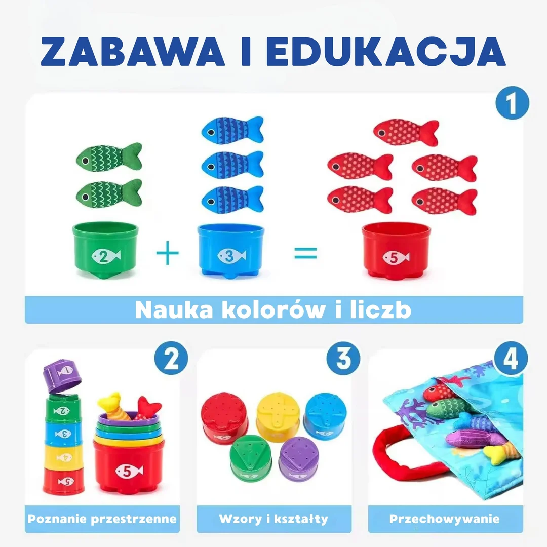 WOOPIE Zestaw Małego Wędkarza Nauka