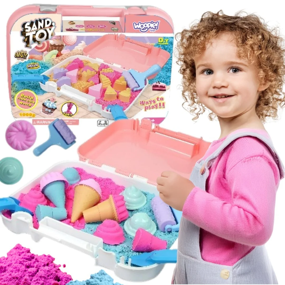 WOOPIE Zestaw Piasek Kinetyczny Lody w Akcesoria