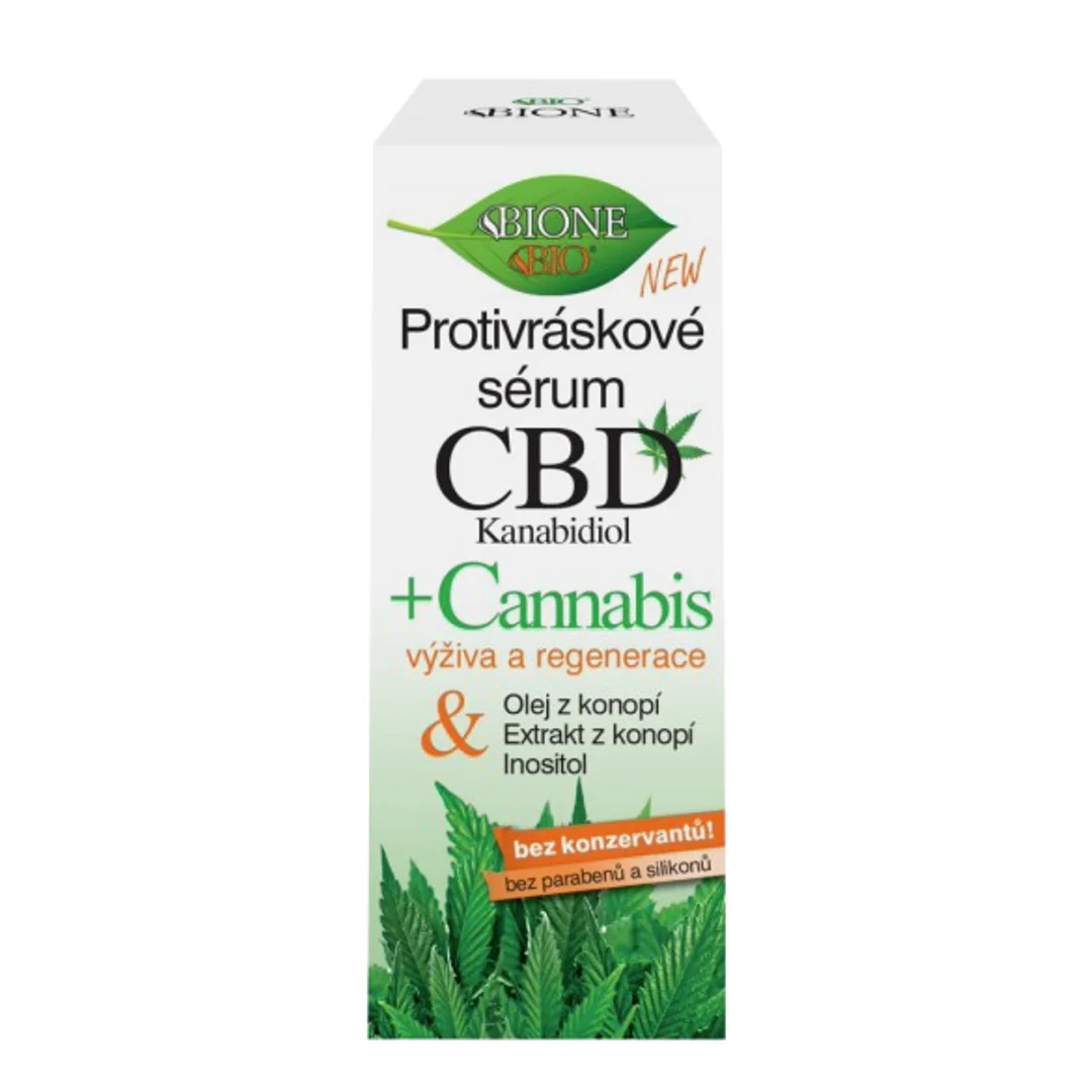 Przeciwzmarszczkowe serum do twarzy z CBD - BIONE - 40ml