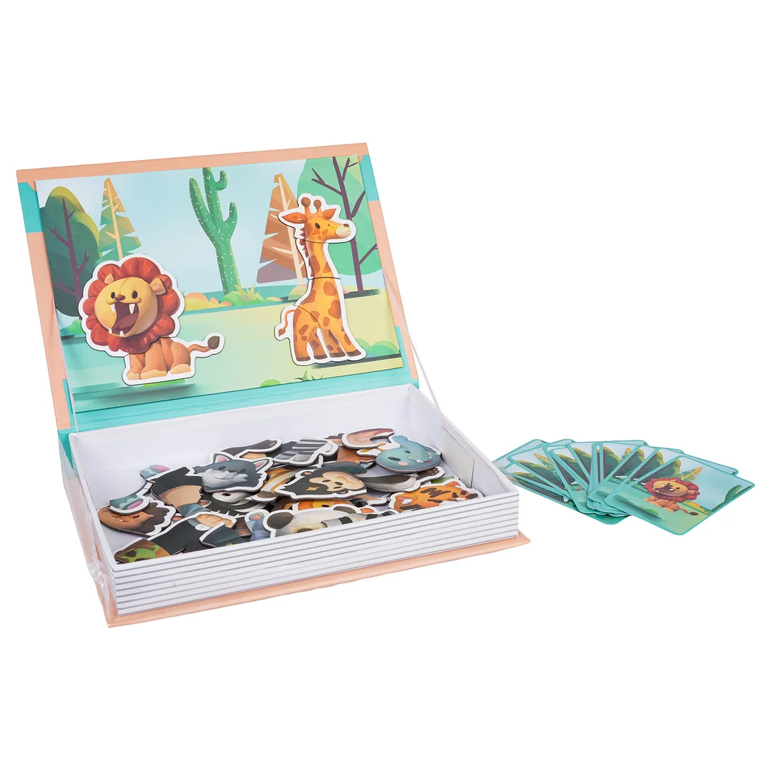 Puzzle Magnetyczne Książeczka Safari