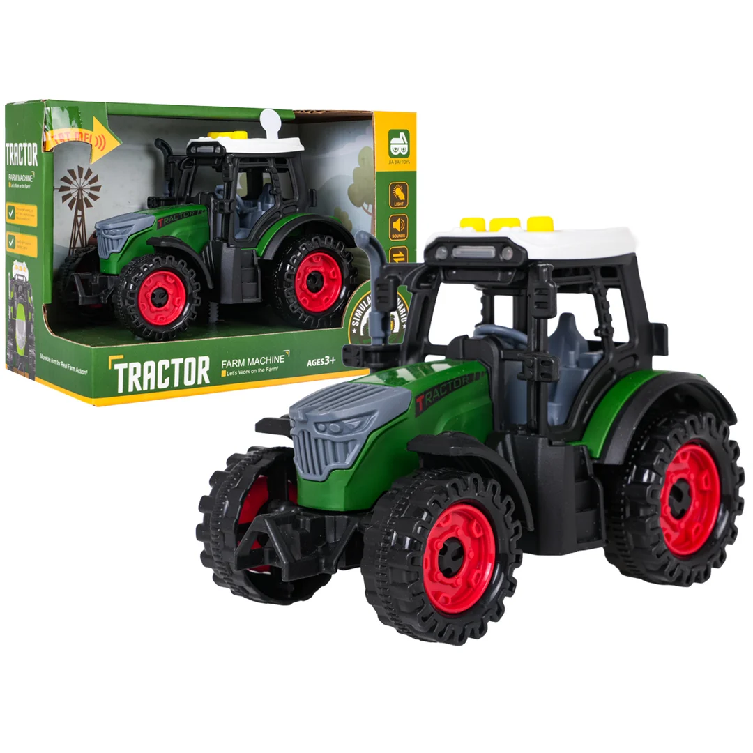 Traktor z Funkcją Świateł i Dźwięku Ciemno Zielony