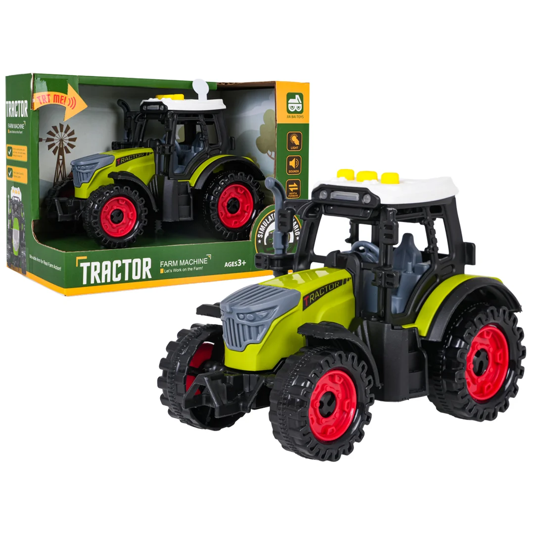 Traktor z Funkcją Świateł i Dźwięku Jasno Zielony