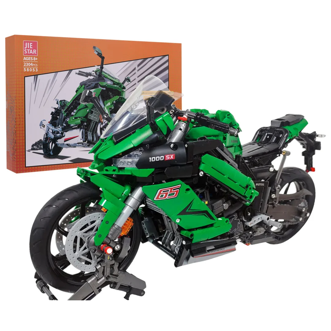 Zestaw Klocków technicznych Motocykl Sportowy