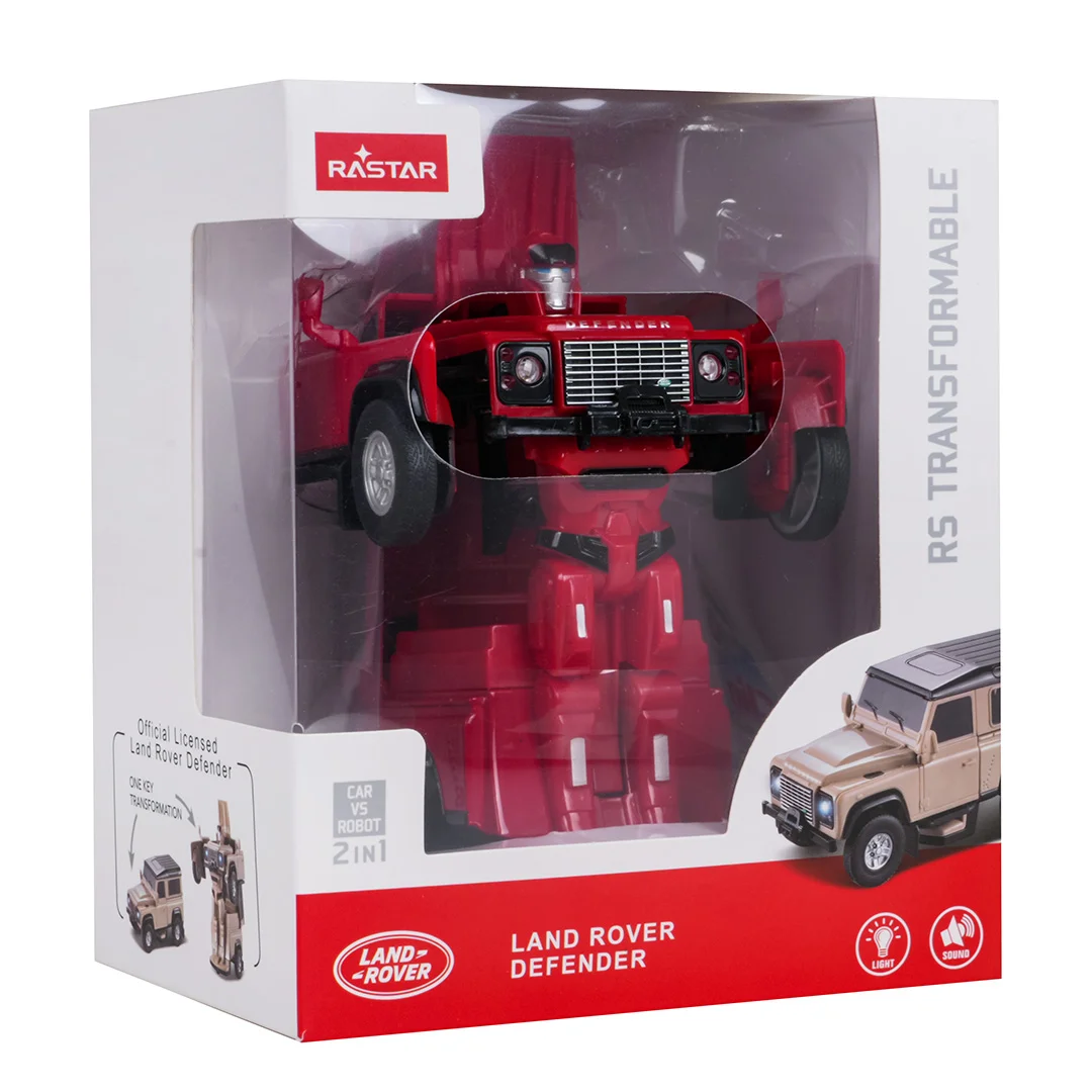 Autko Land Rover Defender Czerwony RASTAR