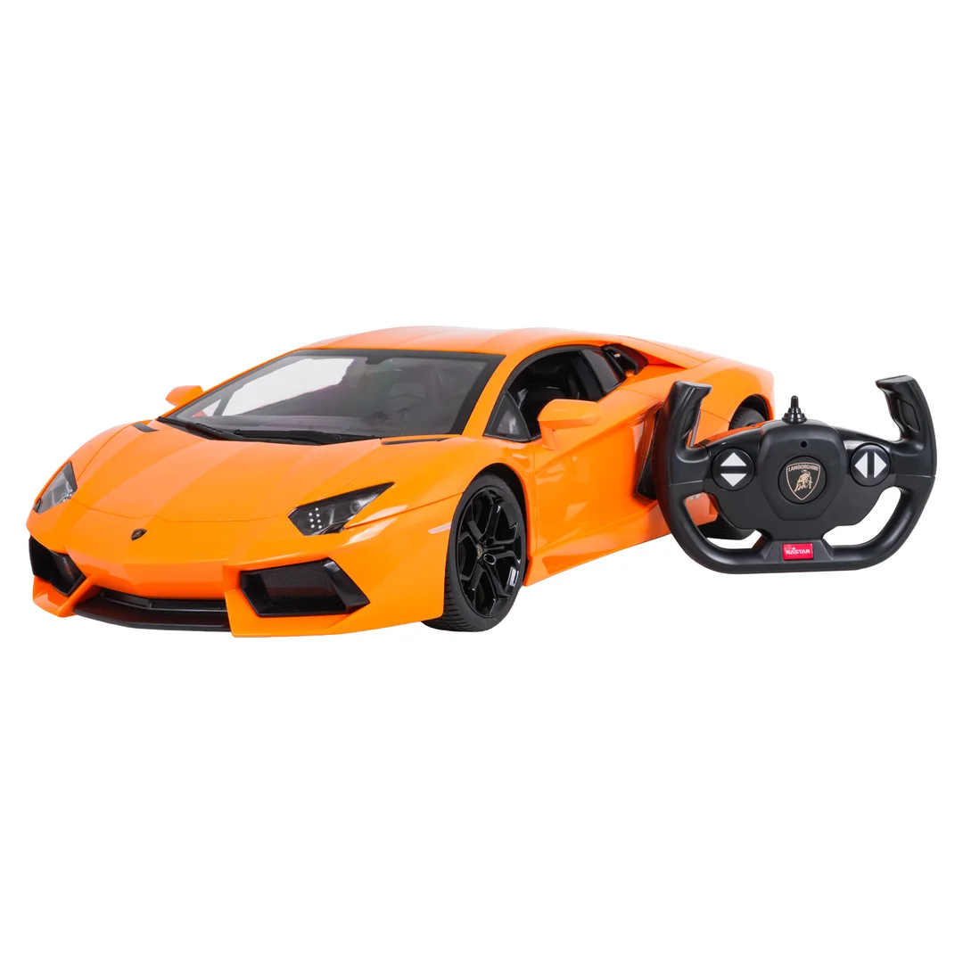 Autko R Lamborghini Aventador Pomarańczowe RASTAR