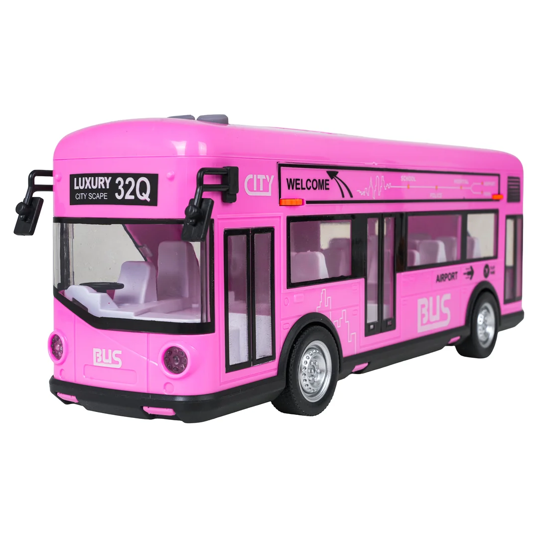 Autobus Różowy z Funkcją Dźwięku i Świateł