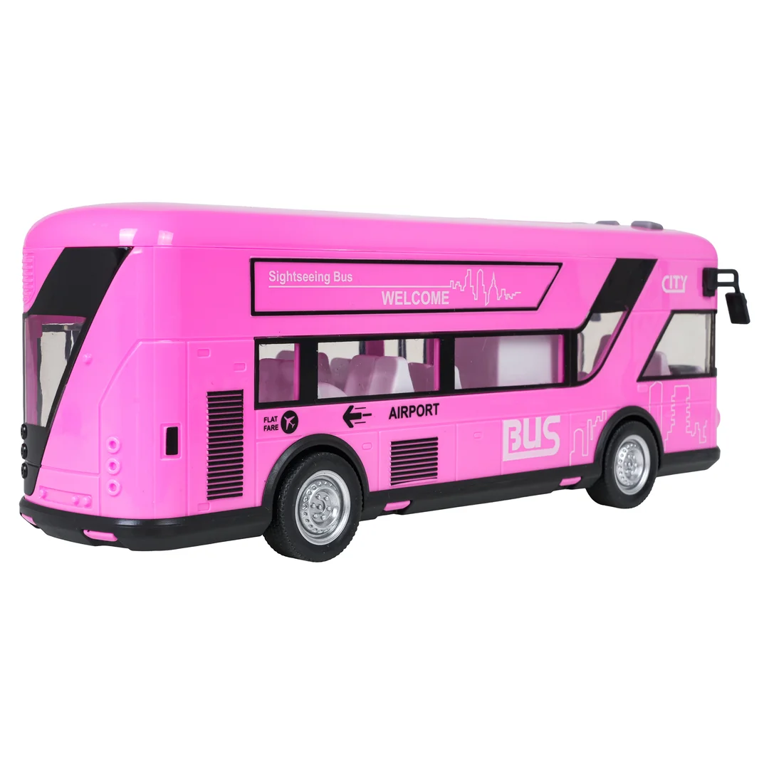 Autobus Różowy z Funkcją Dźwięku i Świateł