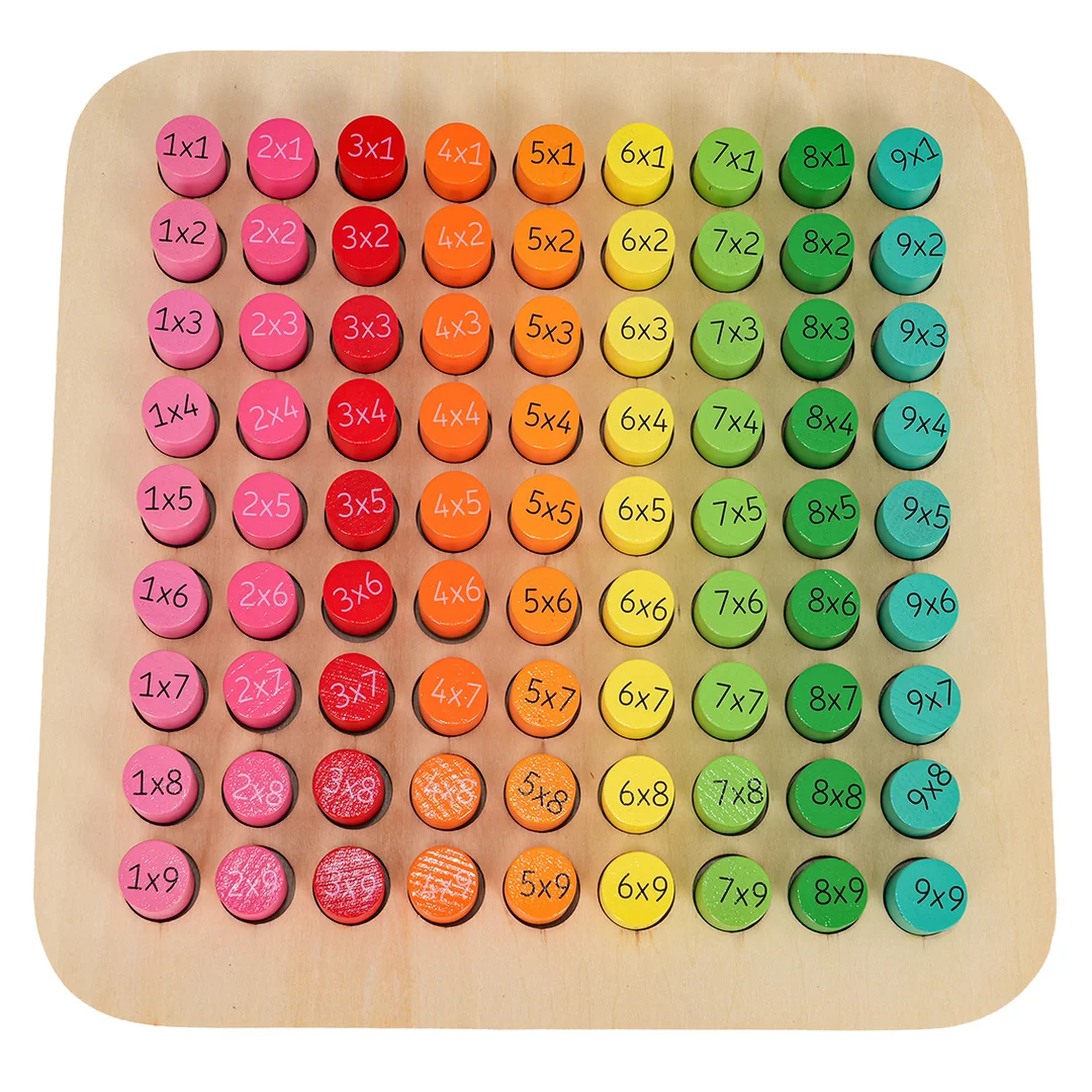 Drewniana Tablica do Nauki Mnożenia